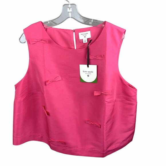 Kate Spade x Target Hot Pink Bow Shell Tank Top Plus Size 1X - Picture 3 of 8